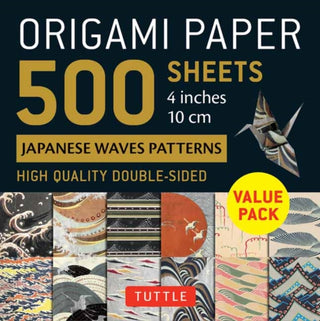 Cover image for 9780804857338 - Origami Paper 500 sheets Japanese Waves 4" (10 cm)