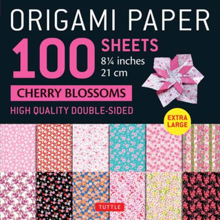 Cover image for 9780804857390 - Origami Paper 100 sheets Cherry Blossoms 8 1/4" (21 cm)
