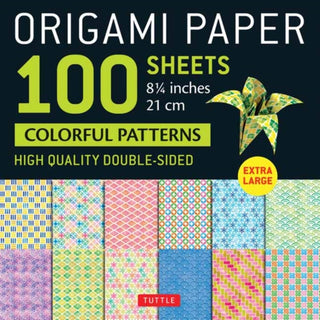 Cover image for 9780804857406 - Origami Paper 100 sheets Colorful Patterns 8 1/4" (21 cm)