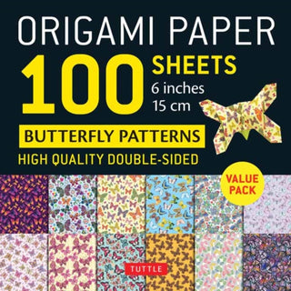 Cover image for 9780804857505 - Origami Paper 100 Sheets Butterfly Patterns 6" (15 cm)