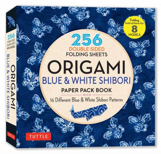 Cover image for 9780804859622 - Origami Blue & White Shibori Paper Pack Book