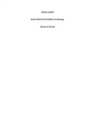 Supplemental image for 9780811228978 - Black Mountain Poems