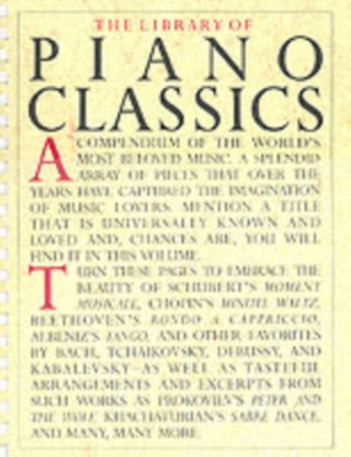 Cover image for 9780825611117 - Library of Piano Classics