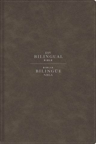 Cover image for 9780829774276 - ESV/NBLA, Bilingual Bible, Leathersoft, Grey/ ESV/NBLA, Biblia Bilingue, Leathersoft, Gris