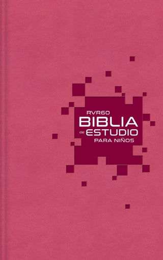 Cover image for 9780829774795 - RVR60 Biblia de estudio para niños, Leathersoft, Rosado