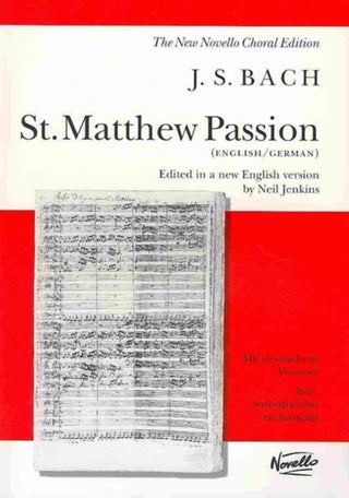 Cover image for 9780853608028 - St. Matthew Passion