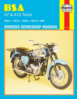 Cover image for 9780856961212 - BSA A7 & A10 Twins (47 - 62) Haynes Repair Manual
