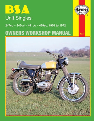 Cover image for 9780856961274 - BSA Unit Singles (58 - 72) Haynes Repair Manual