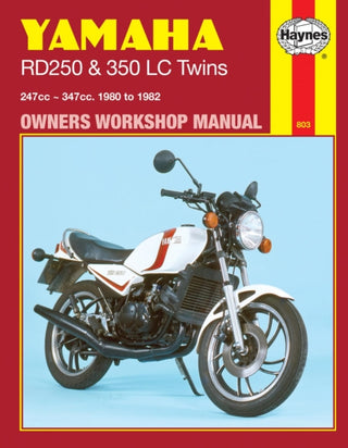 Cover image for 9780856968037 - Yamaha RD250 & 350LC Twins (80 - 82) Haynes Repair Manual
