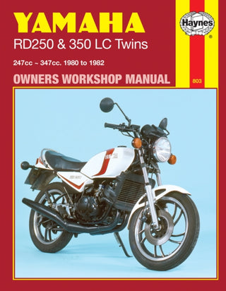 Cover image for 9780856968037 - Yamaha RD250 & 350LC Twins (80 - 82) Haynes Repair Manual