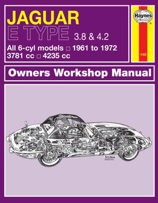 Cover image for 9780857336125 - Jaguar E Type (61 - 72) Haynes Repair Manual