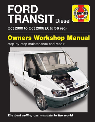 Cover image for 9780857338693 - Ford Transit Diesel (Oct 00 - Oct 06) Haynes Repair Manual