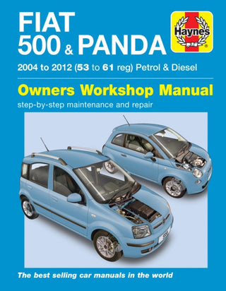 Cover image for 9780857338730 - Fiat 500 & Panda (04 - 12) Haynes Repair Manual