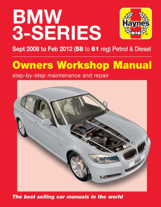 Cover image for 9780857339010 - BMW 3-Series (Sept 08 to Feb 12) Haynes Repair Manual