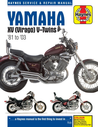 Cover image for 9780857339034 - Yamaha XV Virago (81-03) Haynes Repair Manual