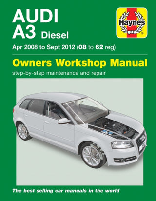 Cover image for 9780857339126 - Audi A3 Diesel (Apr 08 - Sept 12) Haynes Repair Manual