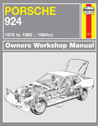 Cover image for 9780857339645 - Porsche 924 & 924 Turbo (76 - 85) Haynes Repair Manual