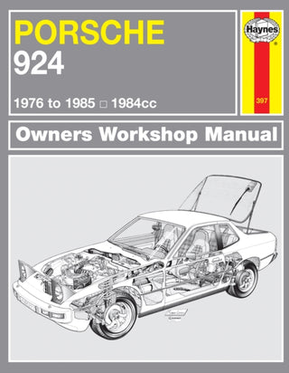 Cover image for 9780857339645 - Porsche 924 & 924 Turbo (76 - 85) Haynes Repair Manual