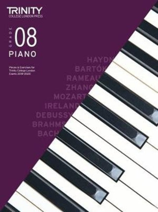 Cover image for 9780857366061 - Trinity College London Piano Exam Pieces & Exercises 2018-2020. Grade 8