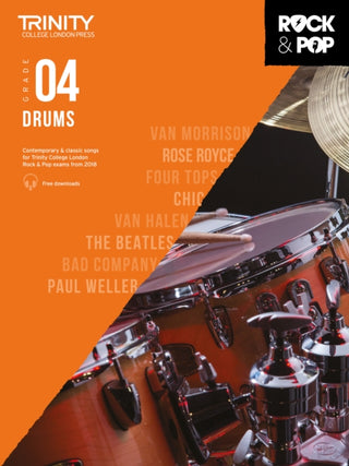 Supplemental image for 9780857366429 - Trinity College London Rock & Pop 2018 Drums Grade 4