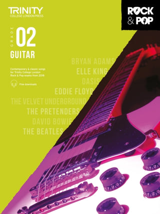 Cover image for 9780857366498 - Trinity College London Rock & Pop 2018 Guitar Grade 2