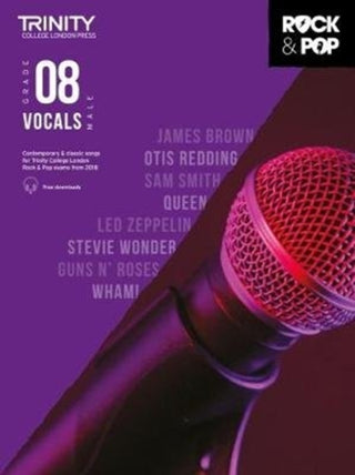 Cover image for 9780857366733 - Trinity College London Rock & Pop 2018 Vocals Grade 8