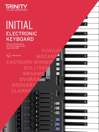 Supplemental image for 9780857367778 - Trinity College London Electronic Keyboard Exam Pieces & Technical Work From 2019: Initial Grade