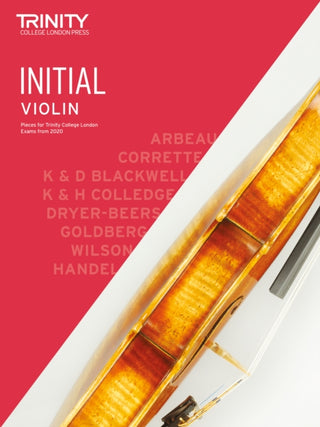 Supplemental image for 9780857368218 - Trinity College London Violin Exam Pieces From 2020: Initial