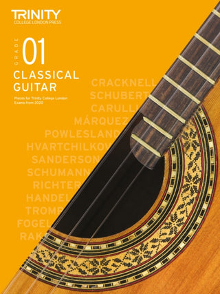 Supplemental image for 9780857368317 - Trinity College London Classical Guitar Exam Pieces From 2020: Grade 1
