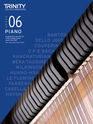 Cover image for 9780857369208 - Trinity College London Piano Exam Pieces Plus Exercises From 2021: Grade 6