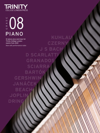 Cover image for 9780857369222 - Trinity College London Piano Exam Pieces Plus Exercises From 2021: Grade 8