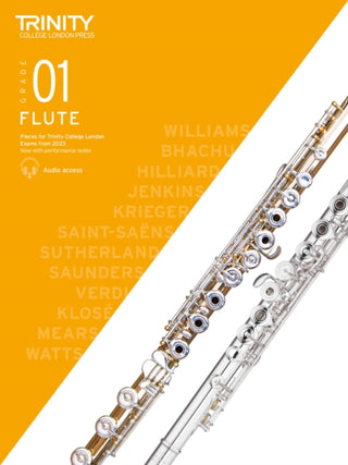 Cover image for 9780857369604 - Trinity College London Flute Exam Pieces from 2023: Grade 1