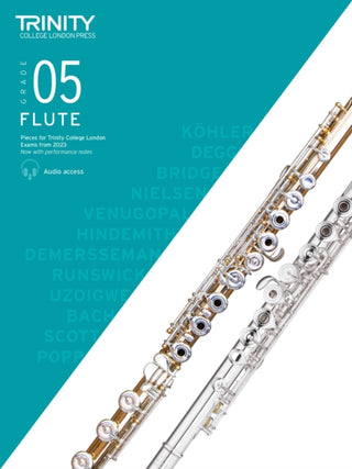 Cover image for 9780857369642 - Trinity College London Flute Exam Pieces from 2023: Grade 5