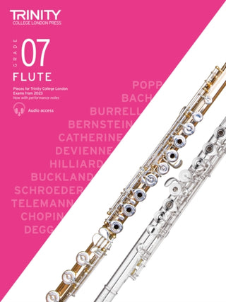 Cover image for 9780857369666 - Trinity College London Flute Exam Pieces from 2023: Grade 7