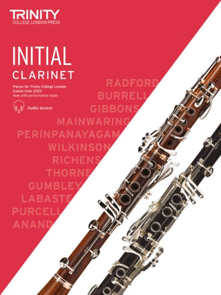 Cover image for 9780857369680 - Trinity College London Clarinet Exam Pieces from 2023: Initial