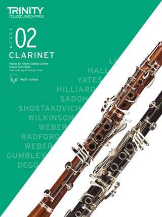 Cover image for 9780857369703 - Trinity College London Clarinet Exam Pieces from 2023: Grade 2