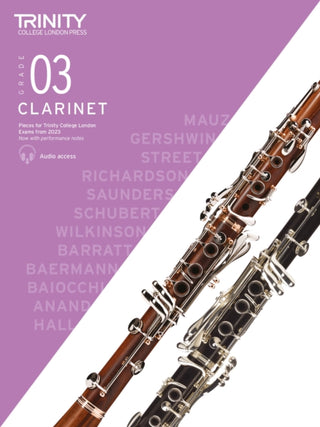 Cover image for 9780857369710 - Trinity College London Clarinet Exam Pieces from 2023: Grade 3