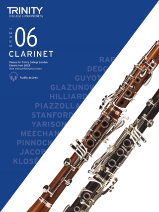 Cover image for 9780857369741 - Trinity College London Clarinet Exam Pieces from 2023: Grade 6