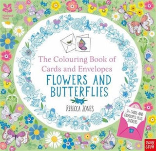 Cover image for 9780857637321 - National Trust: The Colouring Book of Cards and Envelopes - Flowers and Butterflies