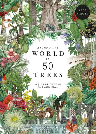 Cover image for 9780857828965 - Around the World in 50 Trees 1000 Piece Puzzle