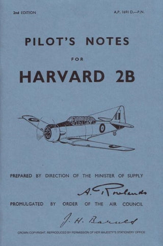 Supplemental image for 9780859790697 - Harvard 2B Pilot's Notes