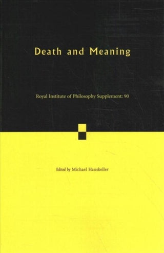 Cover image for 9781009187862 - Death and Meaning: Volume 90