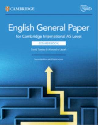 Cover image for 9781009818605 - Cambridge International AS Level English General Paper Coursebook with Digital Access (2 Years)