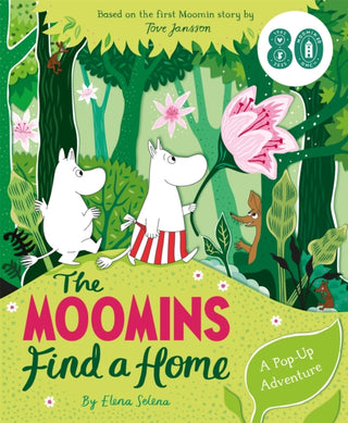 Cover image for 9781035038404 - The Moomins Find a Home: A Pop-Up Adventure