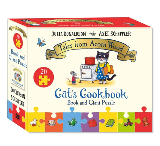 Cover image for 9781035045815 - Cat's Cookbook Book and Giant Puzzle Gift Set