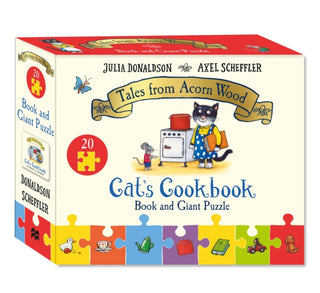Supplemental image for 9781035045815 - Cat's Cookbook Book and Giant Puzzle Gift Set