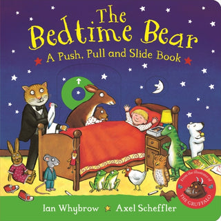 Cover image for 9781035060238 - The Bedtime Bear: A Push, Pull and Slide Book