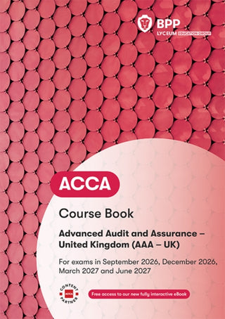 Cover image for 9781035536481 - ACCA Advanced Audit and Assurance (UK)