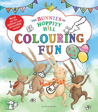 Cover image for 9781037201837 - The Bunnies of Hoppity Hill: Colouring Fun