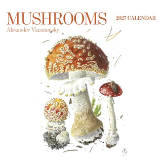Cover image for 9781087514611 - Mushrooms: Alexander Viazmensky 2027 Wall Calendar